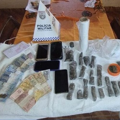 Policiais militares prendem jovem por tráfico de drogas em Cardoso Moreira (RJ)