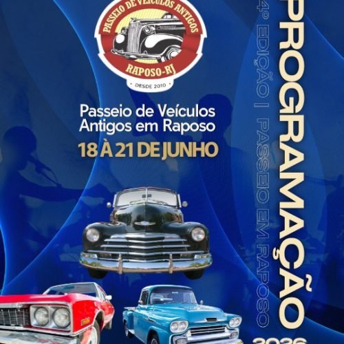 Raposo divulga programação completa do 14º Passeio de Veículos Antigos