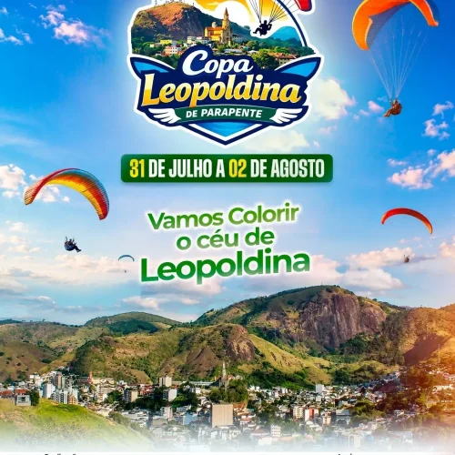 Leopoldina recebe Copa de Parapente com cerca de 170 pilotos de três países