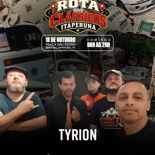 Banda Tyrion é confirmada no 1º Encontro Anual Rota dos Clássicos em Itaperuna (RJ)