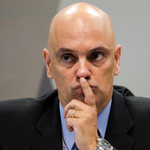 Brasília - O ministro licenciado da Justiça e Segurança Pública, Alexandre de Moraes, indicado para cargo de ministro do STF, passa por sabatina na CCJ no Senado Federal (Marcelo Camargo/Agência Brasil)