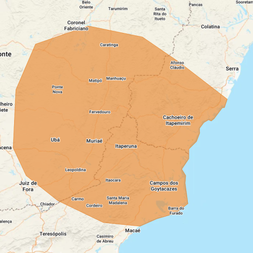 INMET emite alerta de chuvas intensas e ventos fortes para Itaperuna (RJ) e região