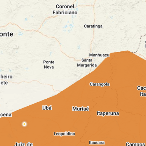 INMET emite alerta de perigo para chuva de grau severo para Itaperuna e região