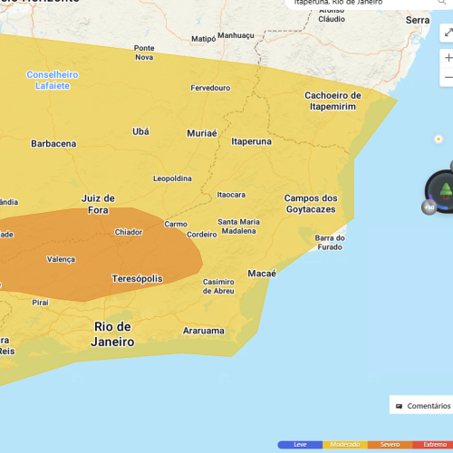 INMET emite alerta de tempestade para Itaperuna e região Noroeste Fluminense