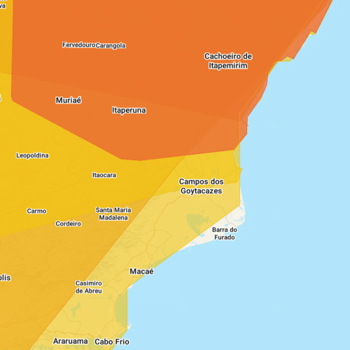 INMET emite Aviso de Tempestade para Itaperuna (RJ) e região