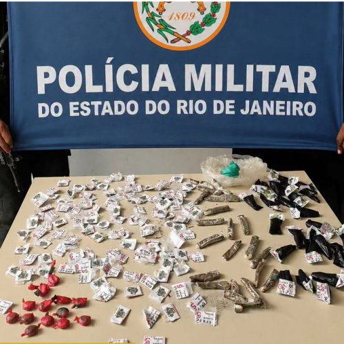 Polícia Militar apreende drogas escondidas em área de mata em Itaperuna (RJ)