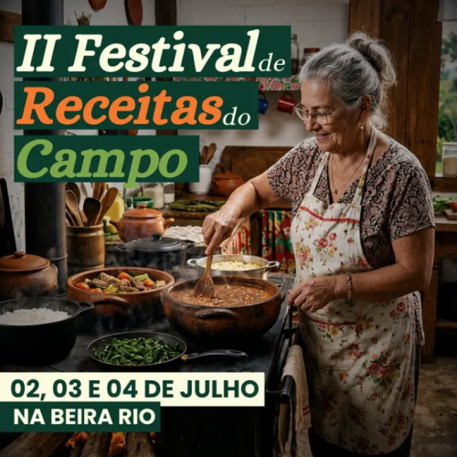 II Festival de Receitas do Campo de Itaperuna (RJ) acontece entre os dias 02 e 04 de julho