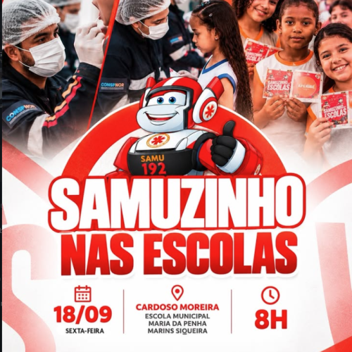Projeto Samuzinho leva noções de primeiros socorros a estudantes de Cardoso Moreira (RJ)