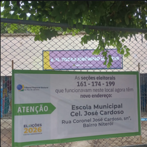 Eleições 2026: Três seções eleitorais do bairro São Francisco têm local de votação alterado em Itaperuna (RJ)