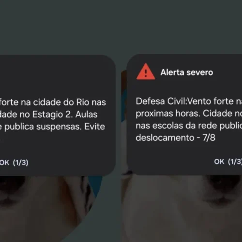Defesa Civil emite novo alerta para ventos e chuva forte no Rio de Janeiro