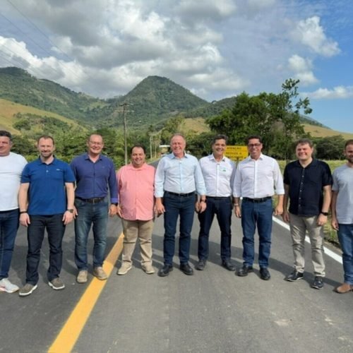 Casagrande inaugura obra na ES-146 e anuncia novos investimentos em Anchieta