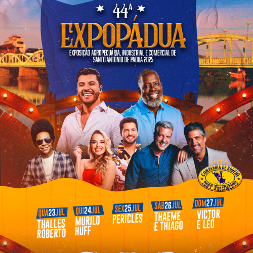 44ª Expo Pádua acontece de 23 a 27 de julho com entrada franca