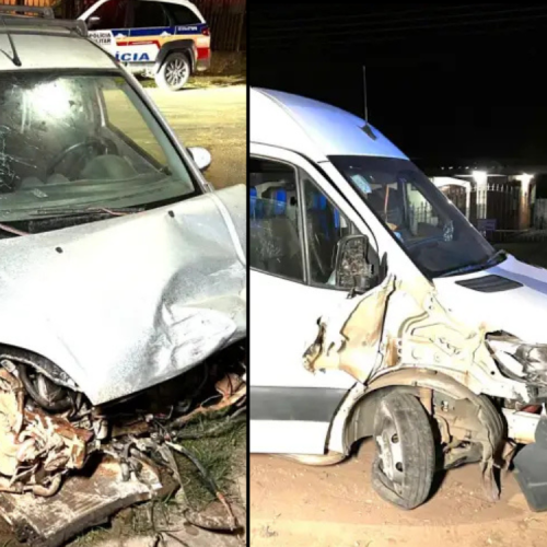 Van com alunos que retornavam do JEMG se envolve em acidente na rodovia MG-265