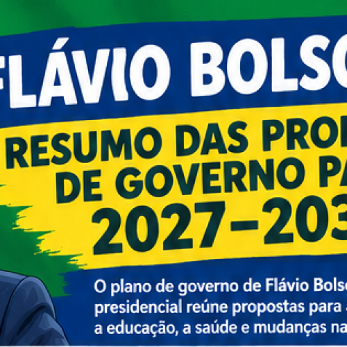 Economia, segurança e redução de ministérios estão entre propostas de Flávio Bolsonaro