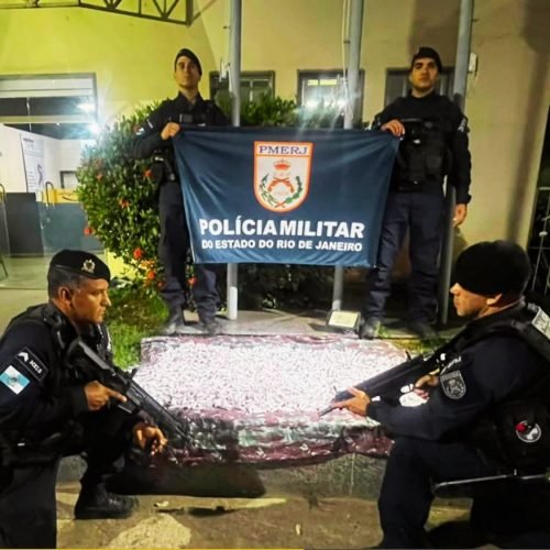 Polícia Militar apreende quase 1,9 mil pinos de cocaína em Bom Jesus do Itabapoana (RJ)