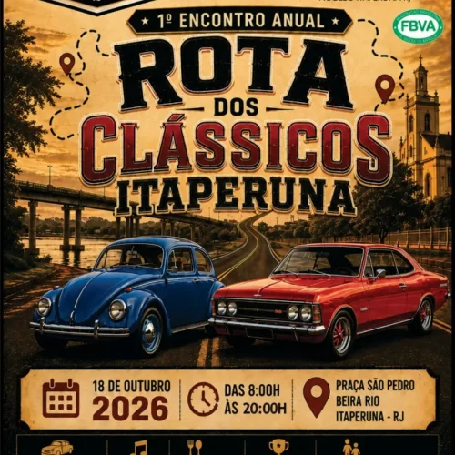 Itaperuna sedia 1º Encontro Anual Rota dos Clássicos em outubro