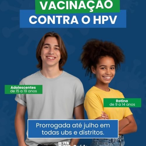 Itaperuna prorroga vacinação contra o HPV até julho em todas as unidades de saúde