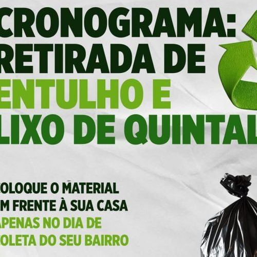 Prefeitura de Porciúncula (RJ) estabelece cronograma para retirada de entulho e lixo de quintal