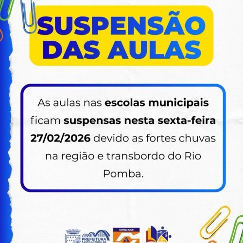 Santo Antônio de Pádua suspende aulas e entra em estado de alerta máximo nesta sexta-feira (27)