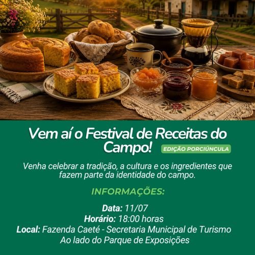 Porciúncula promove 1º Festival de Receitas do Campo e valoriza a culinária rural