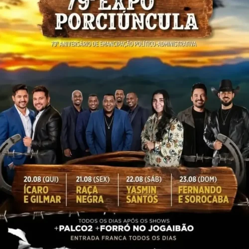 Prefeitura de Porciúncula divulga atrações da 79ª Expo Porciúncula