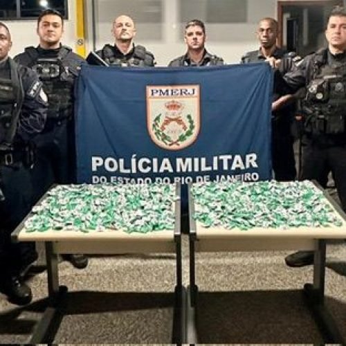 PM apreende 600 pinos de cocaína durante combate ao tráfico em Miracema (RJ)