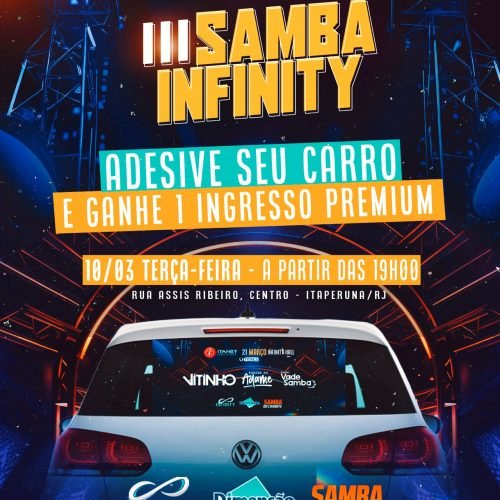 Garanta seu Ingresso VIP para o III Samba Infinity