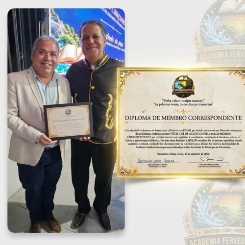 Historiador de Porciúncula toma posse em academia de letras em Minas Gerais