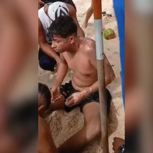 Banhistas sofrem queimaduras ao acender churrasqueira em praia de Guarapari