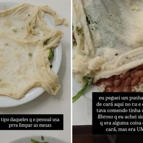 Aluno da UFES denuncia que encontrou pano em purê de cará servido no RU