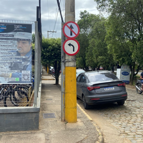 Rua no entorno do Firjan SESI passa a ter sentido alterado em Itaperuna (RJ)