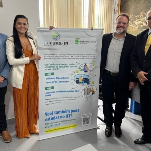Prefeitura de Cardoso Moreira – RJ firma parceria com o IFF e traz cursos gratuitos para jovens e adultos