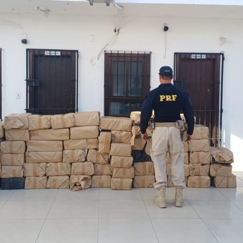 PRF apreende mais de 1,1 tonelada de maconha em caminhão na Via Dutra, em SP