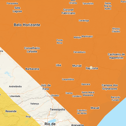 Alerta de PERIGO: INMET emite alerta para chuvas intensas, raios e ventos de até 100 km/h