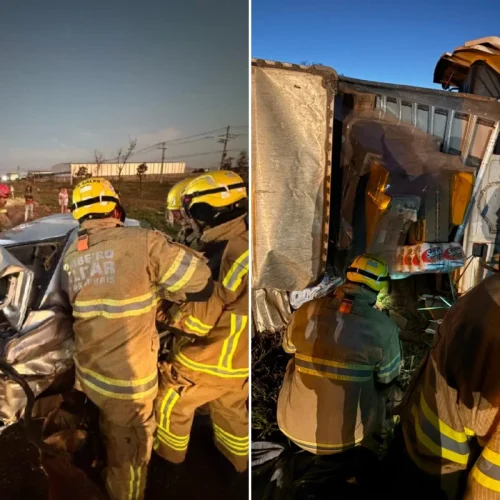 Acidente grave entre quatro veículos deixa 3 mortos e 2 feridos em MG