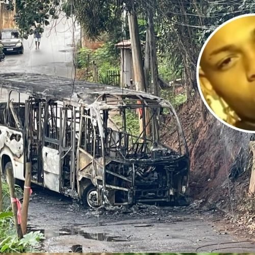 Ônibus é incendiado após morte de jovem em confronto com a polícia em Cachoeiro (ES)