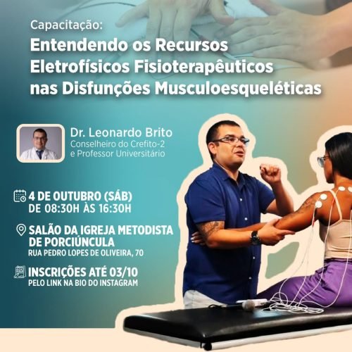 Prefeitura de Porciúncula promove capacitação gratuita para fisioterapeutas e acadêmicos