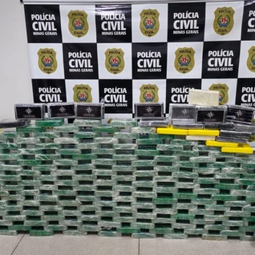 Jovem é preso com 200 kg de crack e 30 kg de cocaína em Contagem, na Grande BH
