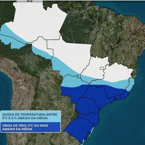 Ar polar: ES pode ter queda de temperatura entre 3ºC e 5ºC com onda de frio