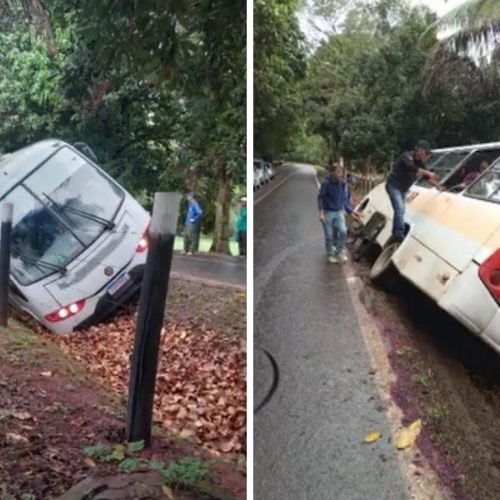 Van escolar com 15 crianças tomba em Viana (ES)