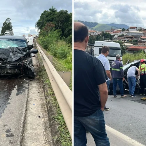 Duas pessoas morrem e uma fica ferida em acidente na BR 101 em João Neiva (ES)